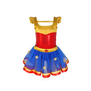 Fantasia Infantil Mulher Maravilha Luxo