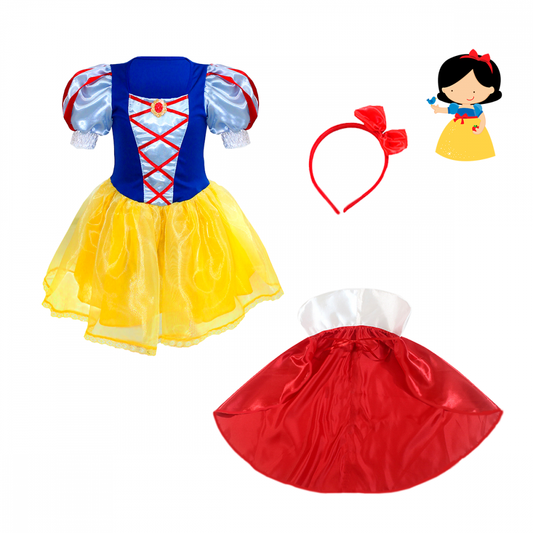 Fantasia Infantil da Branca de Neve Clássica