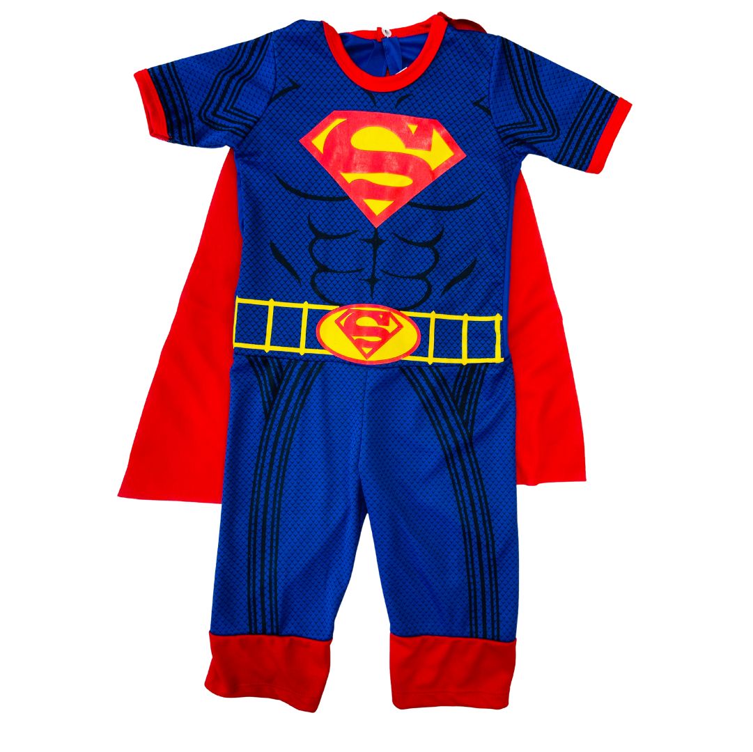 Fantasia Infantil Super-Homem Macacão Curto