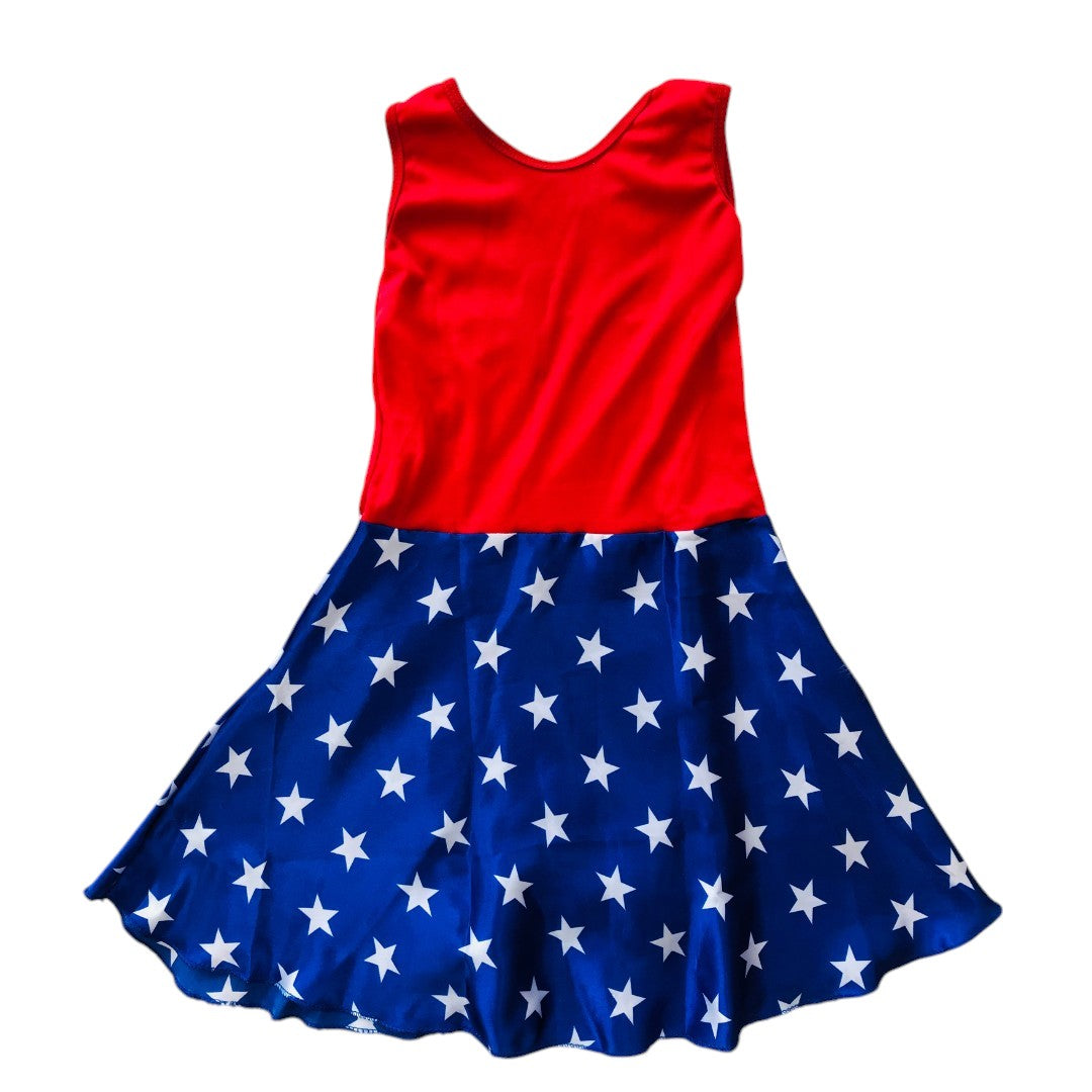 Fantasia Infantil Mulher Maravilha Acetinado