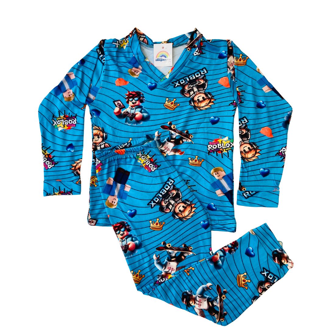 Pijama Infantil Manga Longa Roblox