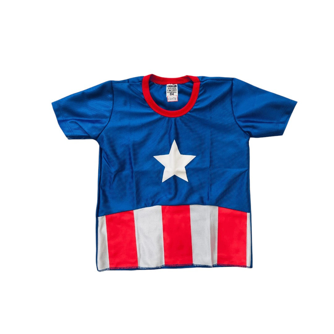 Fantasia Infantil Capitão América Clássica