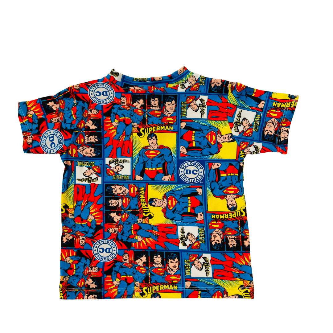 Pijama Infantil Manga Curta Super-Homem