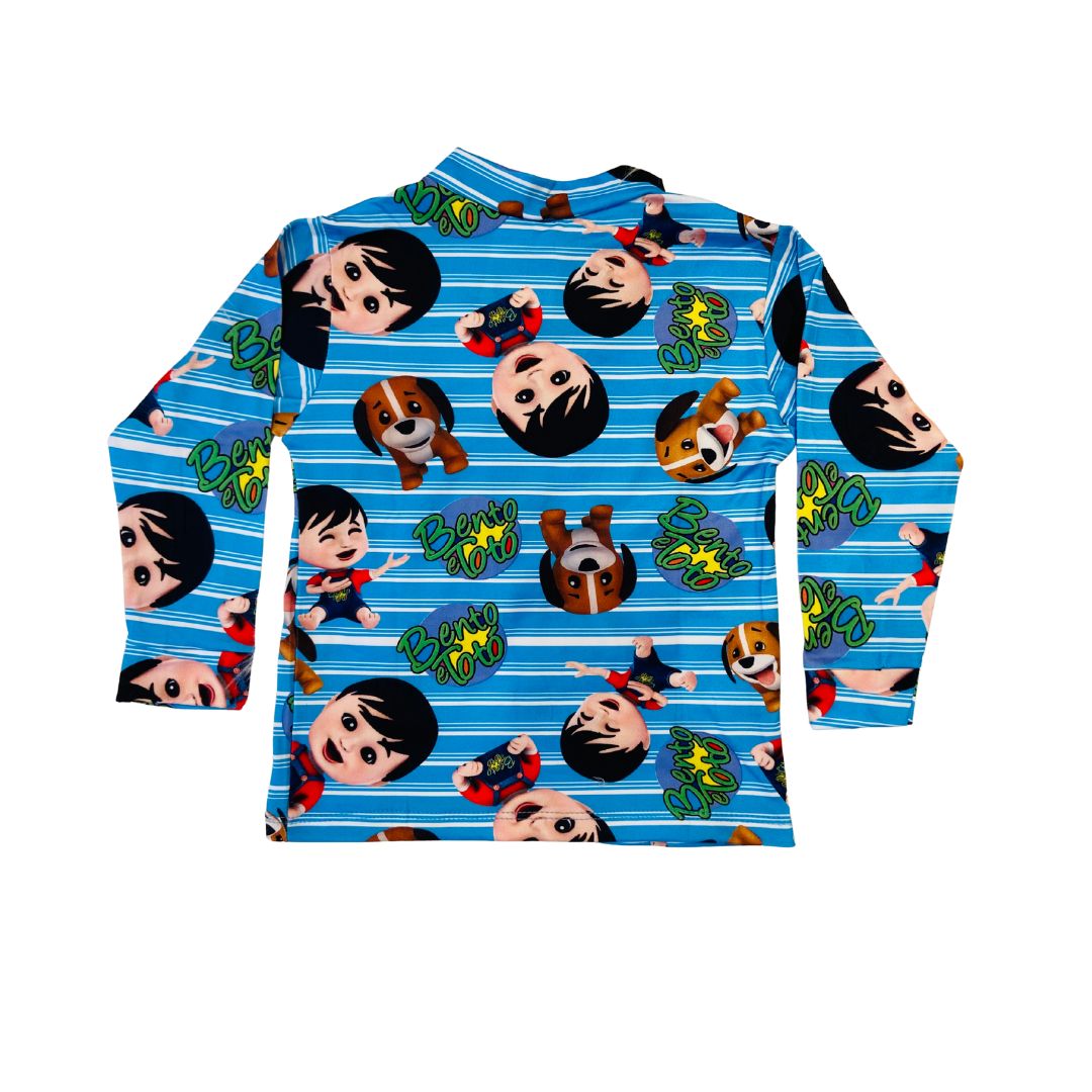 Pijama Infantil Manga Longa Bento e Totó