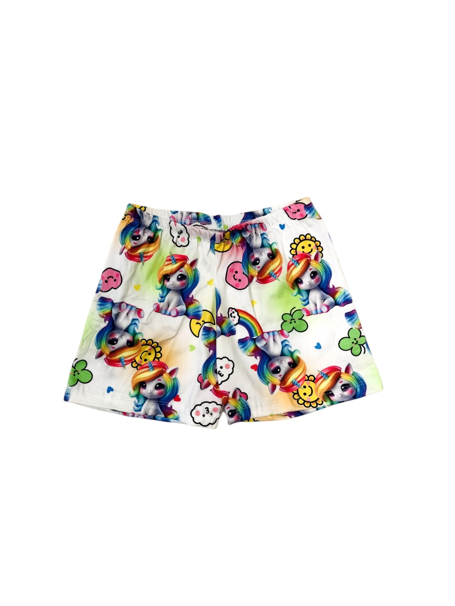 Pijama Infantil Manga Curta Unicornio