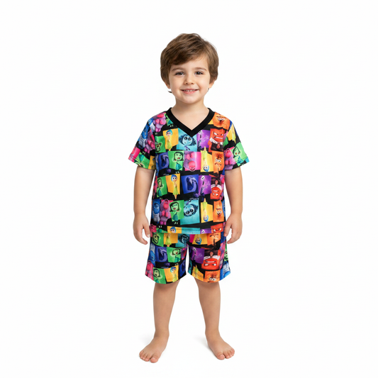 Pijama Infantil Manga Curta Divertidamente