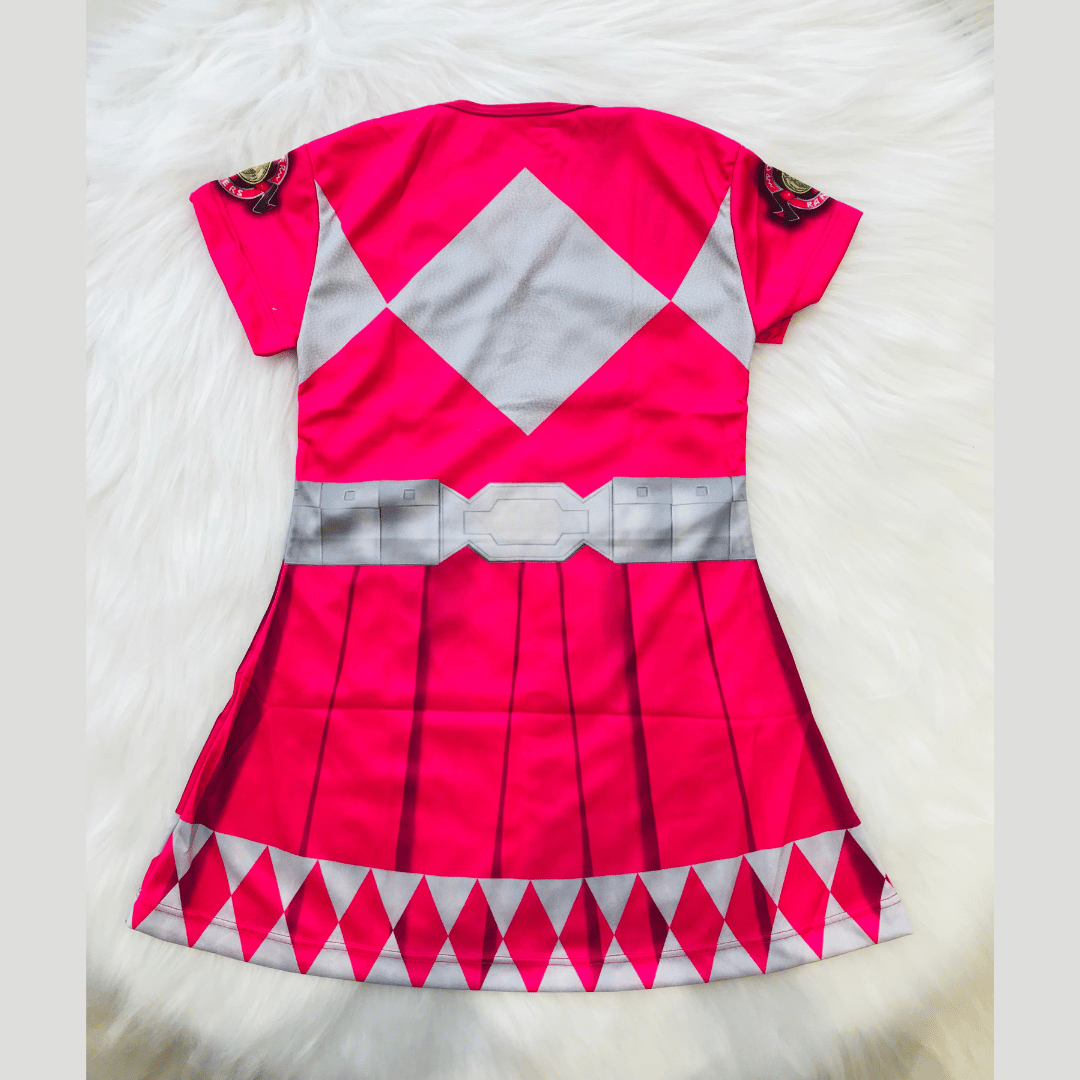 Fantasia Infantil Power Rangel Rosa