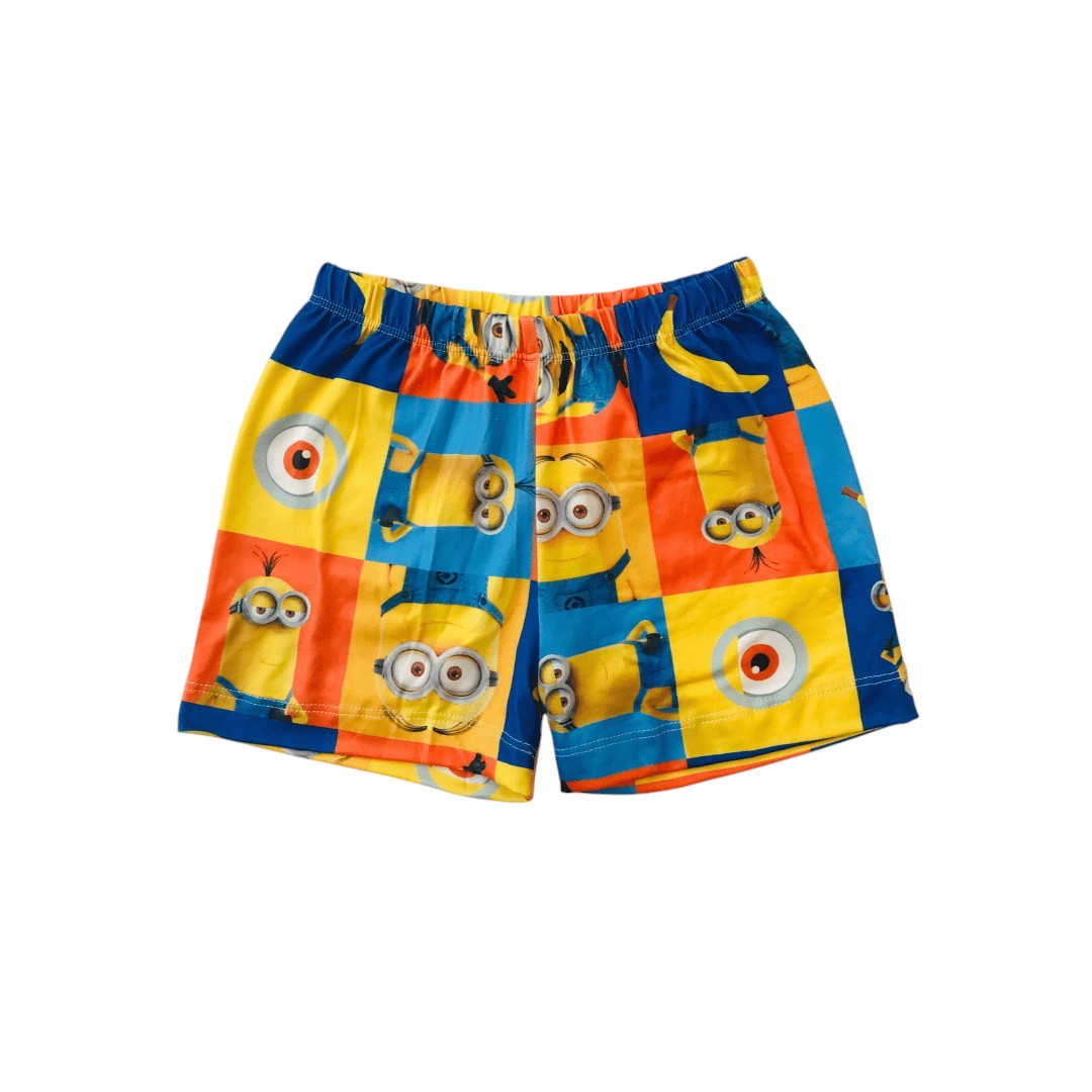 Pijama Infantil Manga Curta Minions
