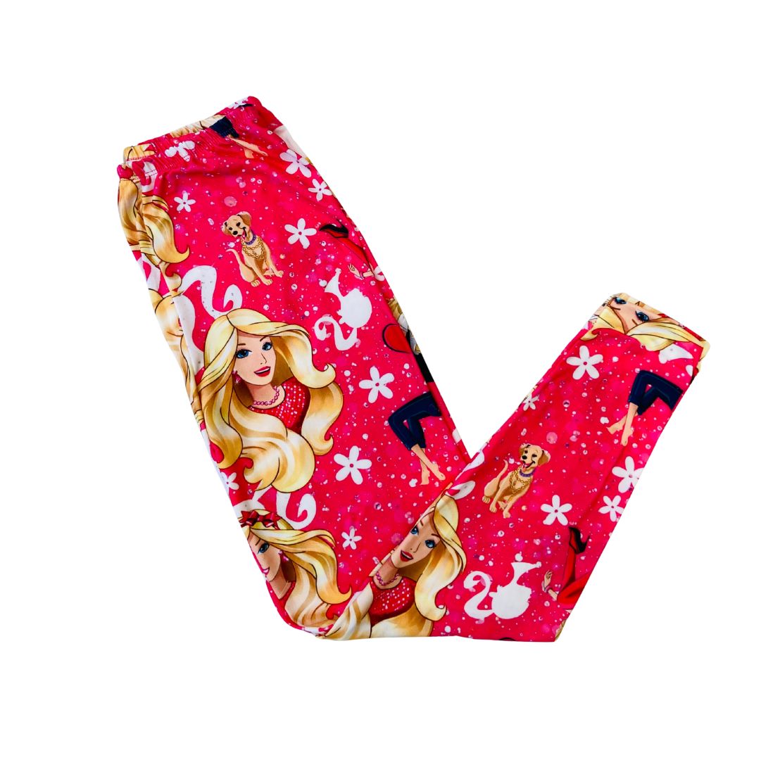 Pijama Infantil Manga Longa Barbie Pink