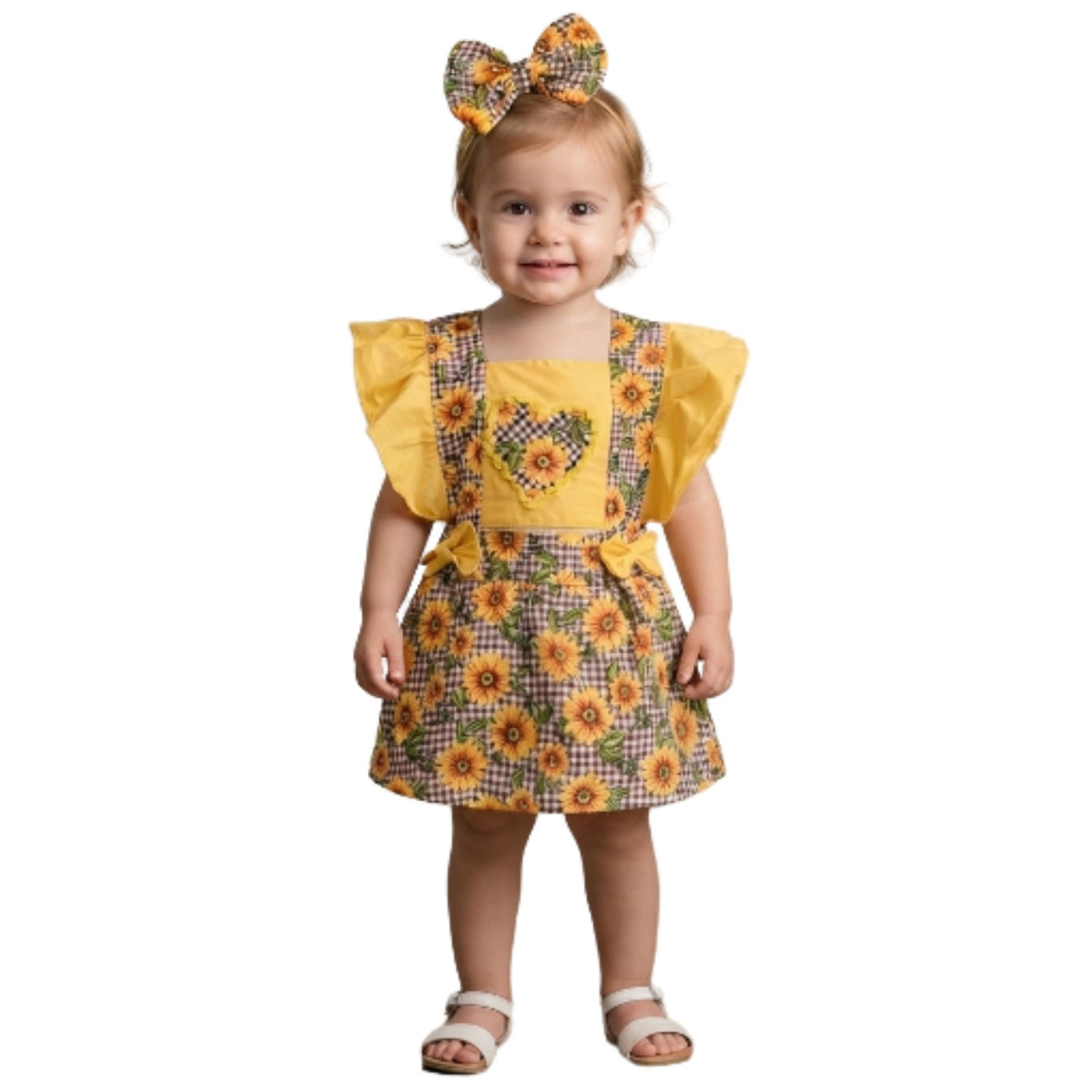 Romper Bebê Girassol
